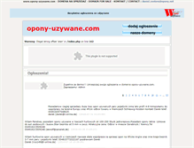 Tablet Screenshot of opony-uzywane.com